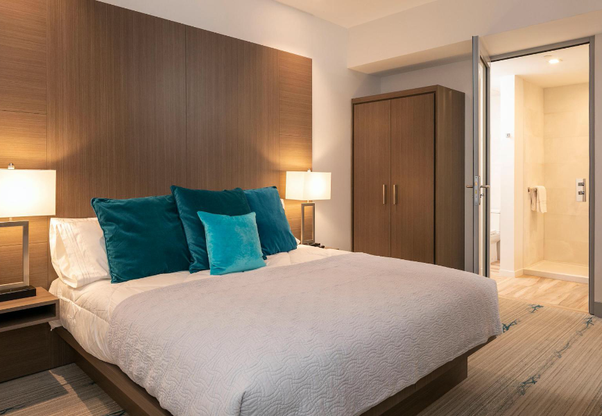 picture of a suite inside marketplace suites USVI